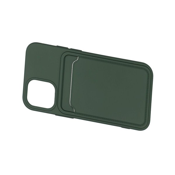 iPhone 12 Mini Kuori Korttipidike Vihreä
