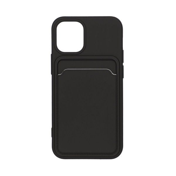 iPhone 12 Mini Kuori Korttiteline Musta