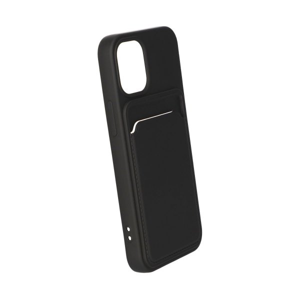 iPhone 12 Mini Kuori Korttiteline Musta