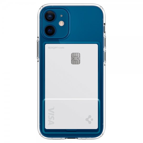 Spigen iPhone 12 Mini -kuori Crystal Slot Crystal Clear