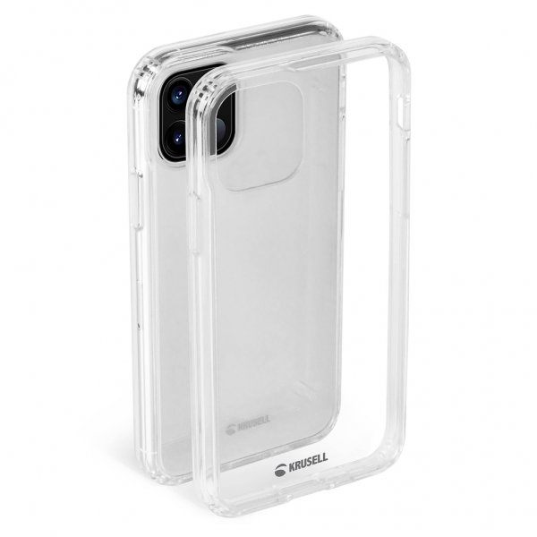 Krusell iPhone 12 Mini -kova suojakuori, läpinäkyvä