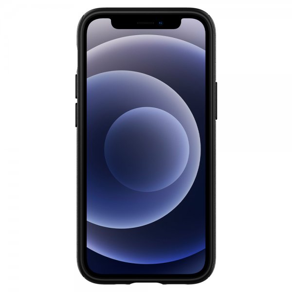 Spigen iPhone 12 Mini Kuori Mag Armor Matta Musta