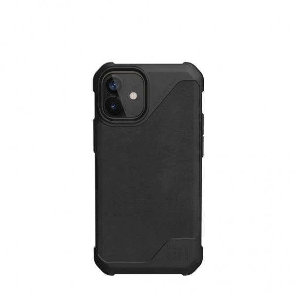 Urban Armor Gear (UAG) iPhone 12 Mini Kuori Metropolis LT Leather Musta