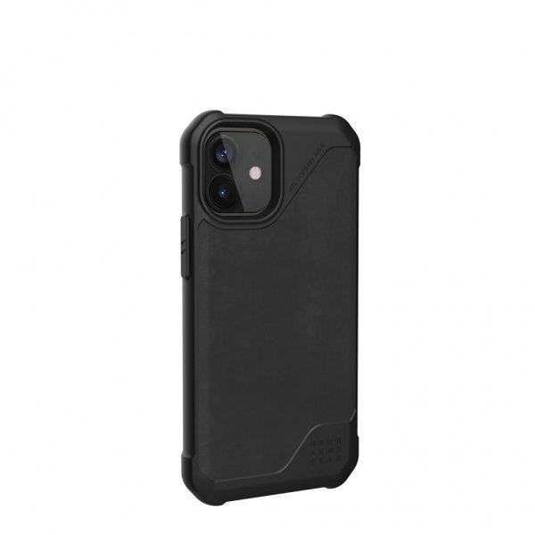 Urban Armor Gear (UAG) iPhone 12 Mini Kuori Metropolis LT Leather Musta