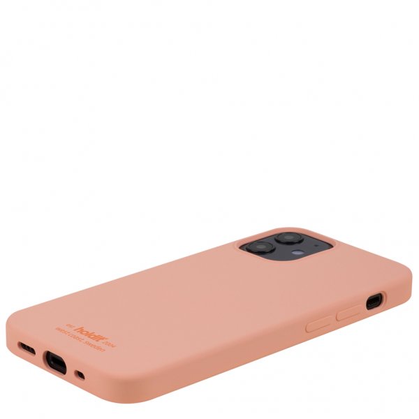 holdit iPhone 12 Mini -kuori silikoni Pink Peach
