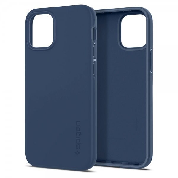 Spigen iPhone 12 Mini Suojakuori Thin Fit Deep Blue