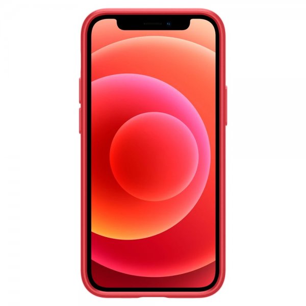 Spigen iPhone 12 Mini Kuori Thin Fit Punainen