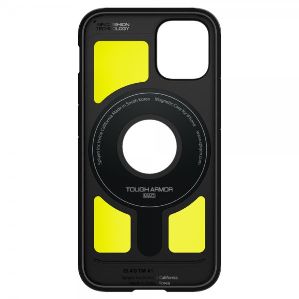 Spigen iPhone 12 Mini Kuori Tough Armor Mag Musta