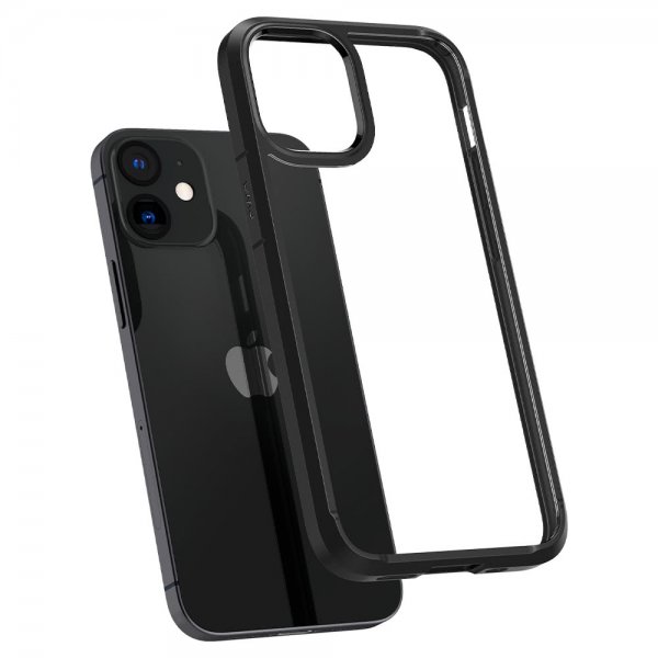 Spigen iPhone 12 Mini Kuori Ultra Hybrid Matta Musta