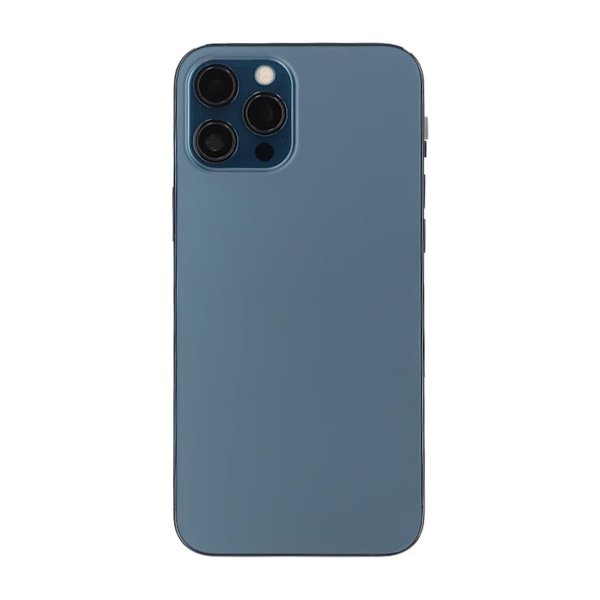 iPhone 12 Pro Max Takalasi täydellä kehyksellä OEM - Sininen