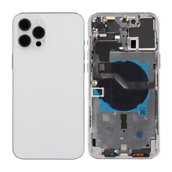 iPhone 12 Pro Max Takalasi täydellä kehyksellä OEM - Valkoinen
