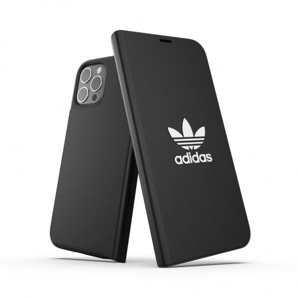 Adidas iPhone 12 Pro Max suojakotelo Booklet Case Basic, musta