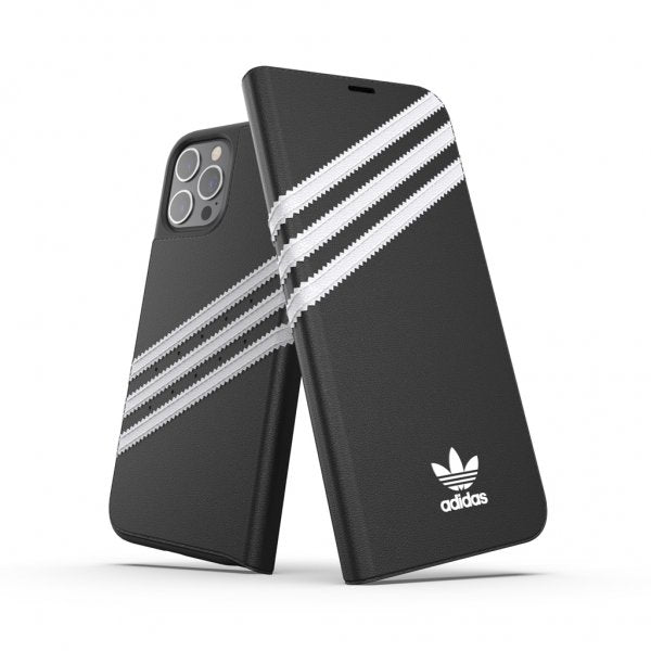 Adidas iPhone 12 Pro Max -suojakuori kirjatyyppinen suojus musta