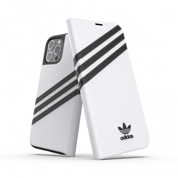 Adidas iPhone 12 Pro Max suojakotelo Booklet Case, valkoinen