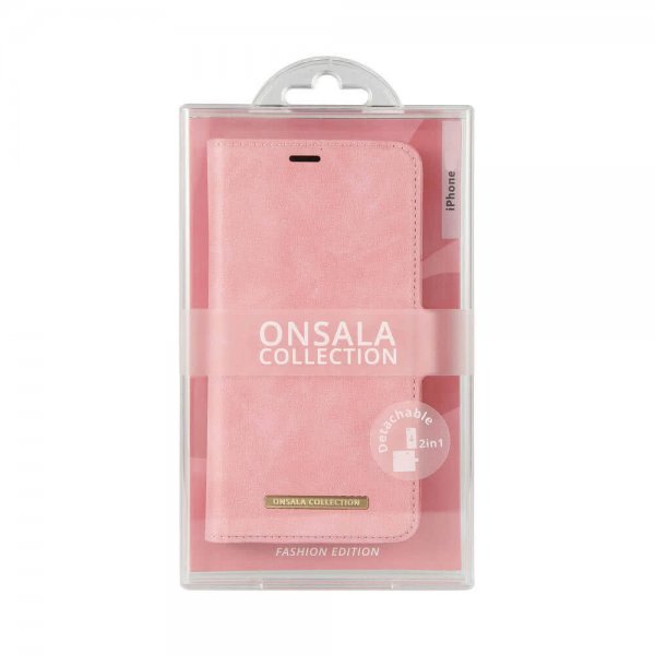 Onsala iPhone 12 Pro Max suojakuori Fashion Edition, irrotettava, Dusty Pink