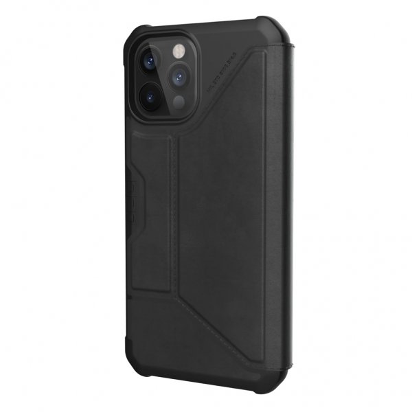 Urban Armor Gear (UAG) iPhone 12 Pro Max -suojakuori, Metropolis PU, musta
