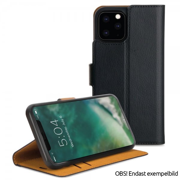 Xqisit iPhone 12 Pro Max -suojakotelo, Slim Wallet Selection, musta
