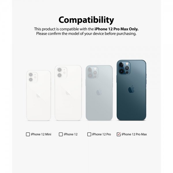 Ringke iPhone 12 Pro Max Kameran suojalasi 2 kpl