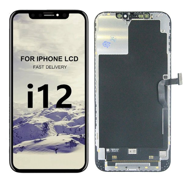 iPhone 12 Pro Max LCD-näyttö - Musta (Otettu uudesta iPhonesta)