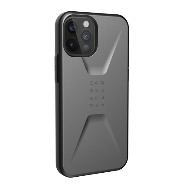 Urban Armor Gear (UAG) iPhone 12 Pro Max Civilian Silver -suojakuori