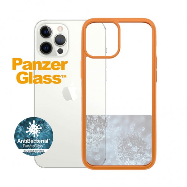 PanzerGlass iPhone 12 Pro Max ClearCase Color PG Orange -suojakuori