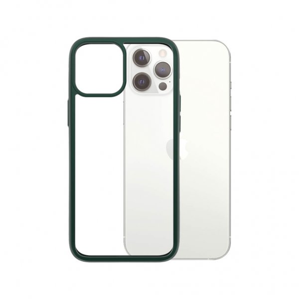 PanzerGlass iPhone 12 Pro Max -suojakuori, ClearCase Color Racing Green