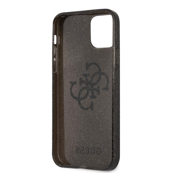 Guess iPhone 12 Pro Max Kuori Glitter Musta