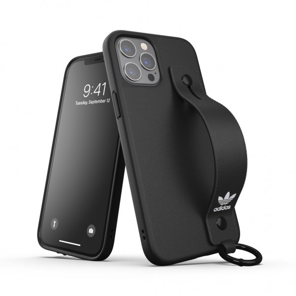 Adidas iPhone 12 Pro Max Kuori Käsihihnalla Musta