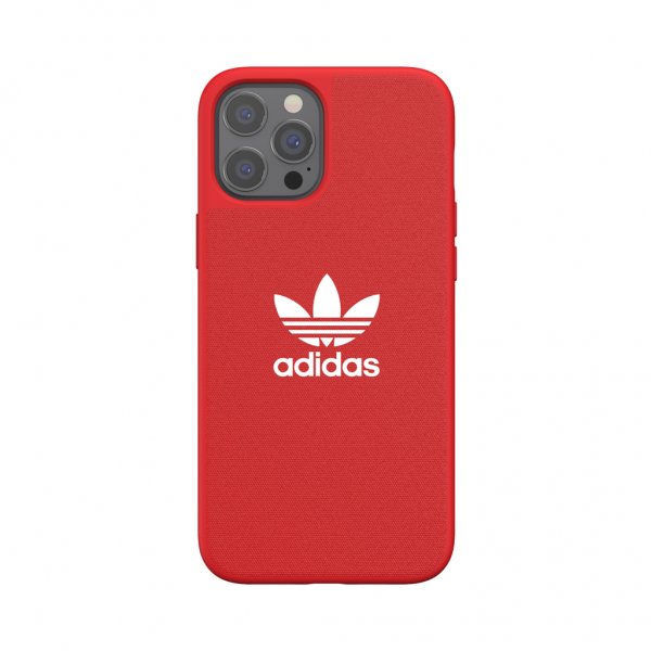 Adidas iPhone 12 Pro Max -kuoret Muotoiltu kuori Kangas Scarlet