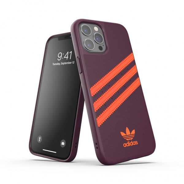 Adidas iPhone 12 Pro Max -kuori Moulded Case PU Maroon/Solar Orange