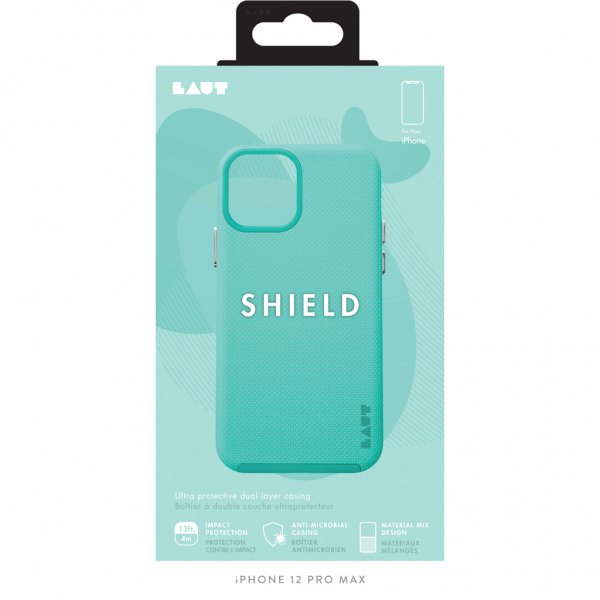 LAUT iPhone 12 Pro Max -suojakuori SHIELD Mint