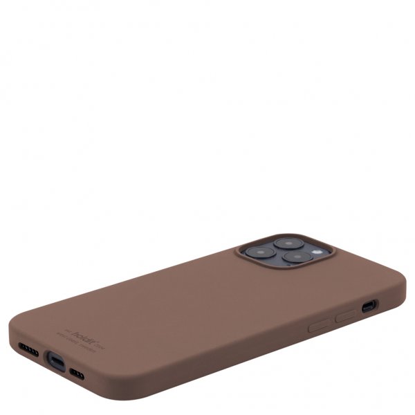 holdit iPhone 12 Pro Max Kuori Silikoni Dark Brown