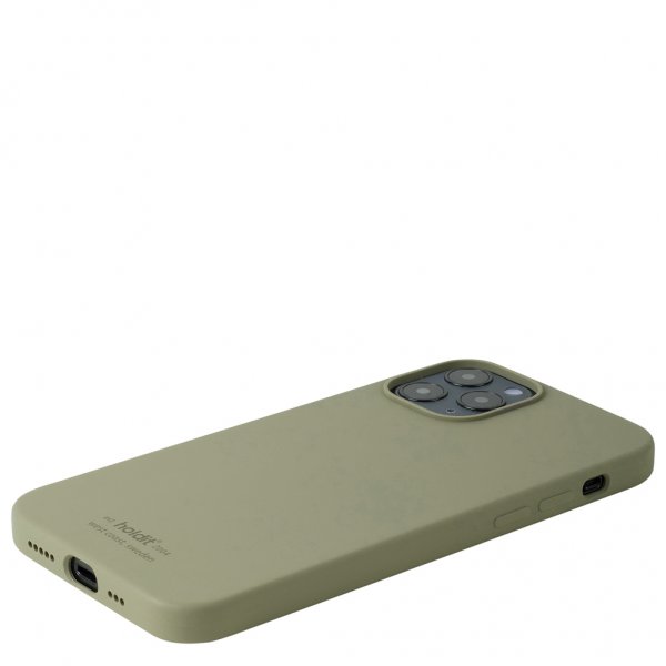 holdit iPhone 12 Pro Max -silikonikuori, Khaki Green