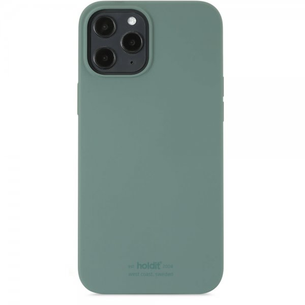 holdit iPhone 12 Pro Max -silikonikuori, Moss Green