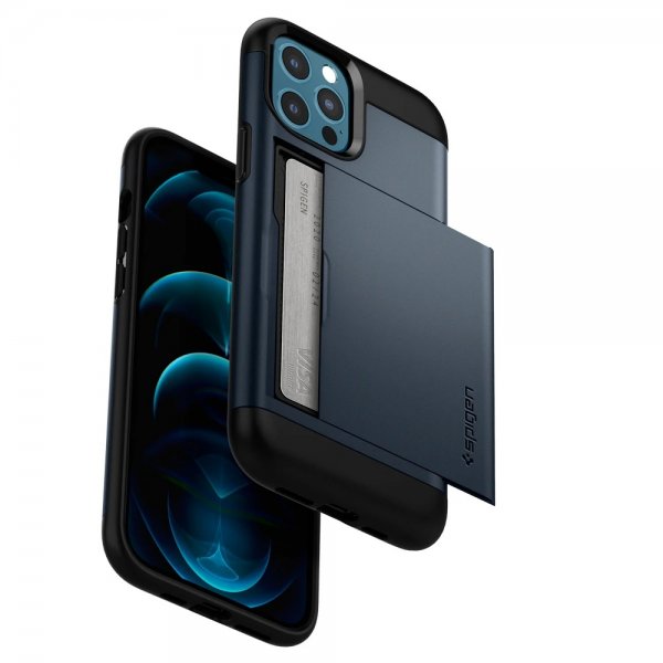 Spigen iPhone 12 Pro Max Kuori Slim Armor CS Metal Slate