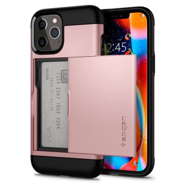 Spigen iPhone 12 Pro Max Kuori Slim Armor CS Ruusukulta