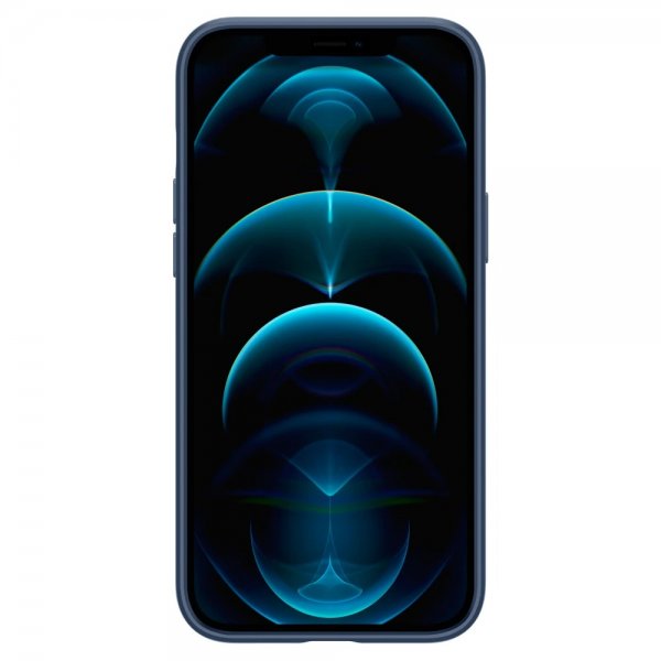 Spigen iPhone 12 Pro Max Kuori Thin Fit Deep Blue