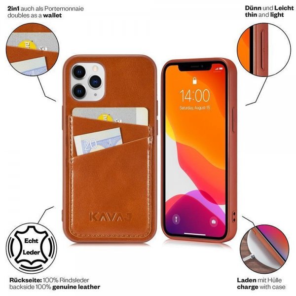 KAVAJ iPhone 12 Pro Max Kuori Tokyo Ruskea