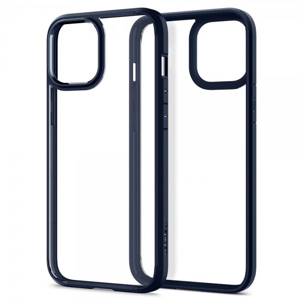 Spigen iPhone 12 Pro Max -suojakuori Ultra Hybrid Navy Blue