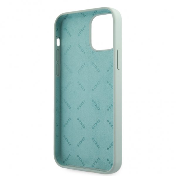 Guess iPhone 12 Pro Max -kuoret Vintage Silicone Vaaleansininen