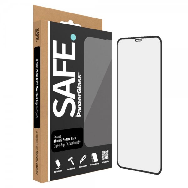 SAFE by PanzerGlass iPhone 12 Pro Max -näytönsuoja Edge-to-Edge Fit