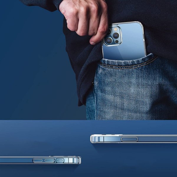 iPhone 12 Pro Max TPU-suojakuori MagSafe Iskunvaimentava Läpinäkyvä
