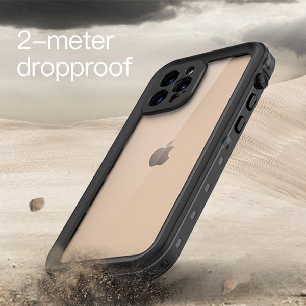 Redpepper iPhone 12 Pro Kotelo Vedenkestävä IP68 Musta