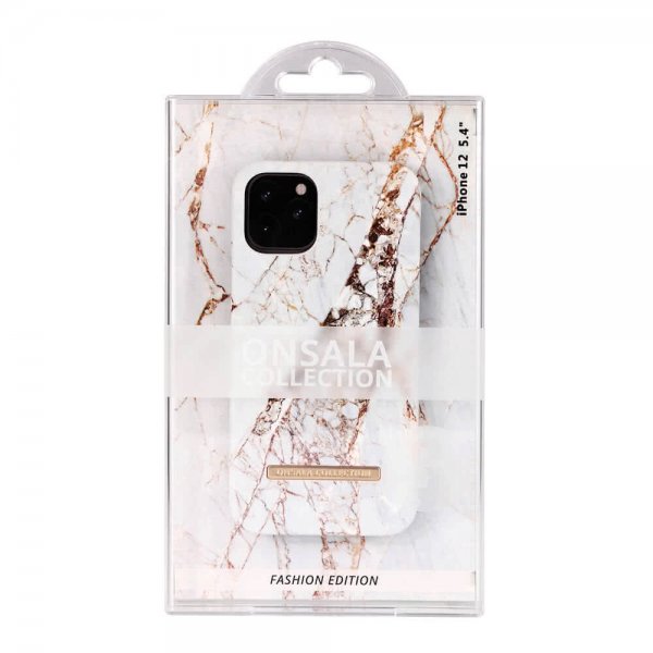 Onsala iPhone 12 Mini Kuori Fashion Edition White Rhino Marble