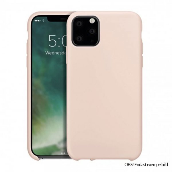Xqisit iPhone 12 Mini Silikonikuori Vaaleanpunainen