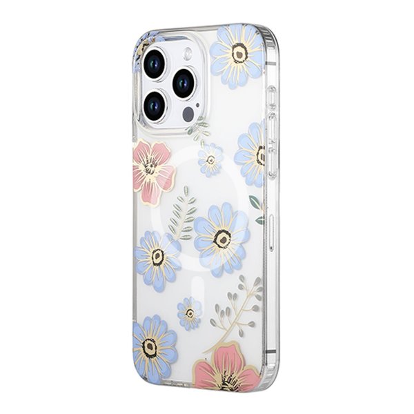 iPhone 12/iPhone 12 Pro Kuoret Kukkakuvio MagSafe Punainen Sininen