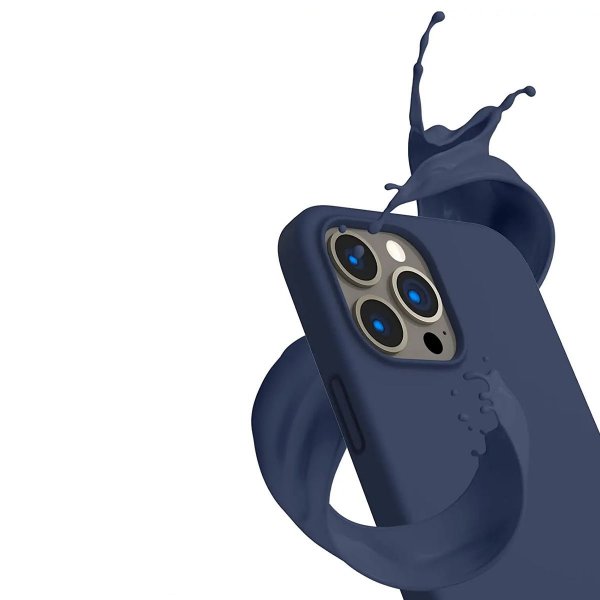 Rvelon iPhone 12/iPhone 12 Pro Silikonikuori Sininen