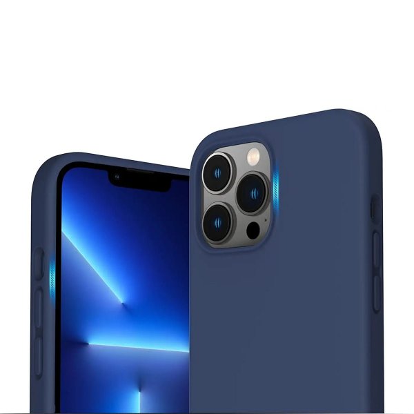 Rvelon iPhone 12/iPhone 12 Pro Silikonikuori Sininen