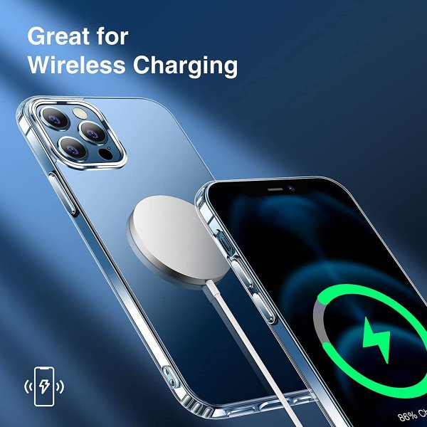 iPhone 12/iPhone 12 Pro Kuoret MagSafe TPU Läpinäkyvä