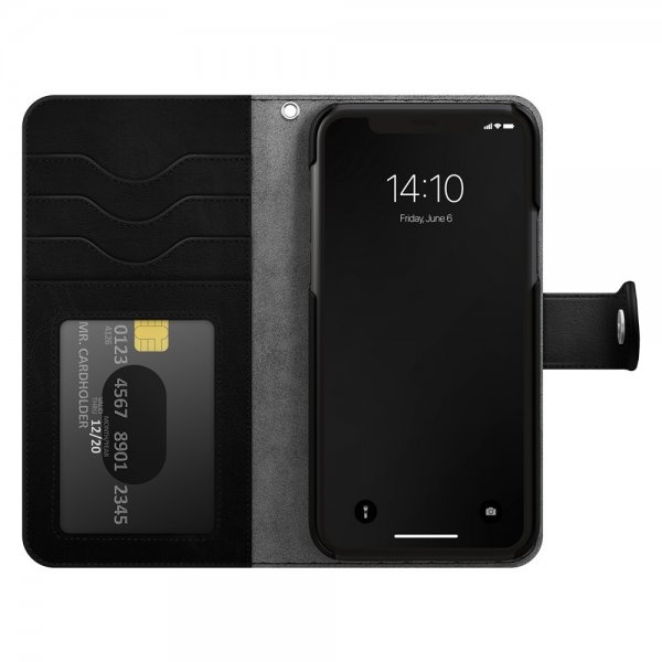 Ideal of Sweden iPhone 13/14/15/16e/17e Fodral Magnet Wallet+ MagSafe Musta